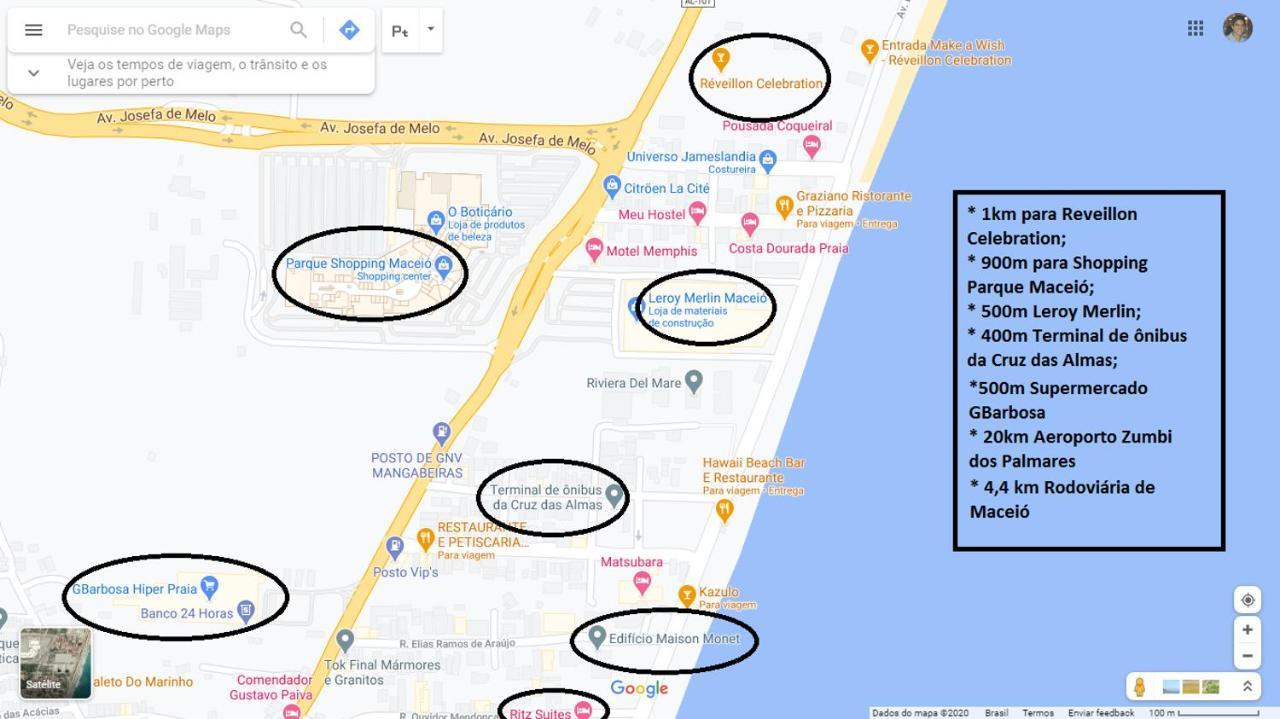 Apto Novo Poucos Passos Do Mar, 800m Do Reveillon Celebration Apartamento Maceió